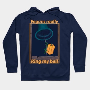 Vegans really ring my bell - funny bell pepper cartoon Hoodie